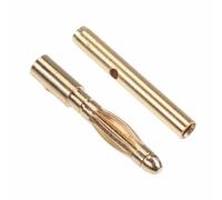 Coppia Presa di Test a Banana 2mm Oro Maschio + Femmina 15A