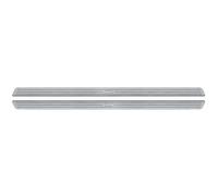 Coppia profili battitacco universale acciaio inox 625x32mm