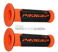 Coppia Progrip Manopole Strada Doppia Densit Arancio Nero Con Foro