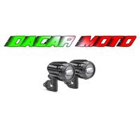 Coppia proiettori antinebbia omologati universali led alluminio nero S322 GIVI