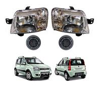 Coppia Proiettori H4 Elettrico Motore Panda Climbing 4x4 Power Natural 2009-2011