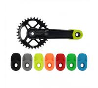 Coppia Protezioni Pedivelle Gialle Bici MTB - Massima Protezione Durevole