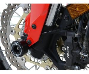 COPPIA PROTEZIONI PERNO RUOTA ANTERIORE R&G PER TRIUMPH SPEED TRIPLE S 2016-2018