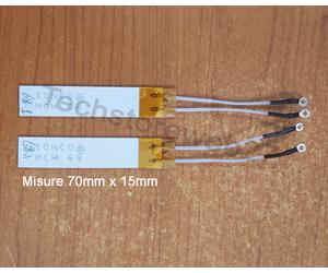 Coppia Resistenze 69/70ohm RICAMBIO PER PIASTRA GHD 4.0-4.1B-4.1b- 5.0