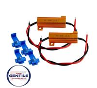 COPPIA RESISTENZE DI CARICO LED 50W 6Ohm CORREZIONE ERRORE CRUSCOTTO CENTRALINA