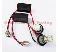COPPIA RESISTENZE FILTRI WARNING CANCELLER + COPPIA LAMPADE BA15S 12V BIANCHE