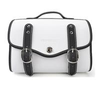 Coppia Retrò Universale Per Suzuki E Kawasaki Borse Laterali Per Moto Borsa Porta Attrezzi In Similpelle Bianca Borsa Da Sella Borse Moto(1PCS G)