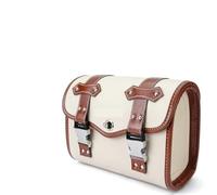 Coppia Retrò Universale Per Suzuki E Kawasaki Borse Laterali Per Moto Borsa Porta Attrezzi In Similpelle Bianca Borsa Da Sella Borse Moto(1PCS B)