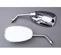 Coppia Retrovisori Specchietti Classic / Café Racer / Custom Modello Universale