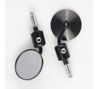 Coppia Retrovisori Specchietti Scooter Specchi Moto Custom Nero DX+SX