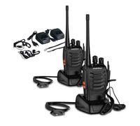 Coppia Ricetrasmittenti 5W Radio Uhf 400-470 Mhz Walkie Talkie 16 Canali