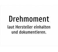 Coppia - rispettare e documentare secondo il produttore. - Cartello in alluminio A3: 420 x 297 mm - Senza grafica, solo testo