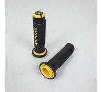 Coppia rivestimenti manopole nero/giallo Domino A180 per quad Nuovo