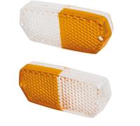 COPPIA RODOVETRI DX E SX GEMME LENTI RICAMBIO FANALE ANTERIORE TRATTORE FIAT