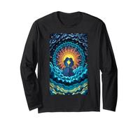Coppia Romantica Sole Luna Amore Celeste Union Stars Maglia a Manica