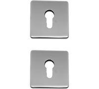 Coppia Rosette Foro Cilindro Compatibile Con Foro Yale, Bocchette Foro Serratura