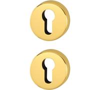 Coppia Rosette Foro Cilindro Compatibile con Foro Yale, Bocchette Foro Serratura Porta - Rosette Vendute in Coppia