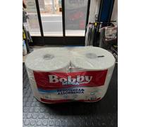 COPPIA ROTOLI BOBINA CARTA GOFFRATA MAXI MEGA 2 VELI PURA CELLULOSA MULTIUSO