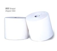 Coppia Rotoli Carta Asciugatutto Asciugamani Monouso 800 Strappi 2 Veli <p