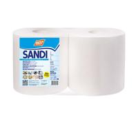 Coppia Rotoloni Carta Industriali Sandi 800 strappi Realcarta | Multiuso