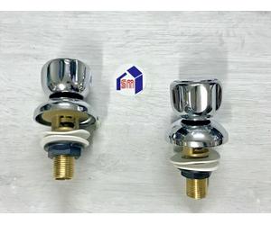 COPPIA RUBINETTI RUBINETTO CALDO FREDDO 1/2 PER BATTERIA BIDET ITA