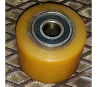 COPPIA RULLI PER TRANSPALLETS DIAM. 82 X 62 MM. FORO 20 MM.VULK.