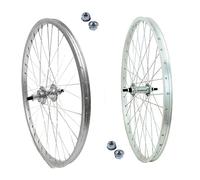 Coppia Ruota/Cerchio Anteriore + Posteriore 28" Per Citybike 700 x35 6/7 Velocita' Bici Epoca | In Alluminio/Acciaio