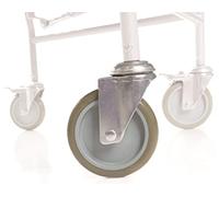 Coppia ruote anteriori piroettanti per sedia comoda modello RC210 Art. RCR226