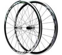 Coppia Ruote Bici Da Strada Cerchi in Lega Di Alluminio 700C Doppia Parete Profondità 30Mm 20/24 Fori Cuscinetti Mozzi Freni C/V QR-100/130Mm Ruote Da Ciclocross Per Cassetta Da 7 A 12 Velocità,Verde