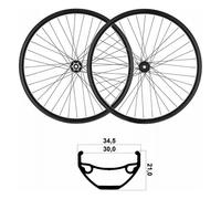 Coppia Ruote MTB 29x21mm Tubeless Shimano 10/11/12V con Disco e Perno Passante BOOST