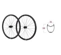 COPPIA RUOTE VELOMAN PALLADIUM DISC 33MM CARBON HG11