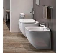 Coppia sanitari filomuro in ceramica bianco alpino - Illusion | RAK Ceramics