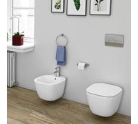 Coppia sanitari sospesi in ceramica bianco alpino - One | RAK Ceramics