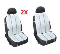 COPPIA SCHIENALE ESTIVO UNIVERSALE COPRISEDILE IN FIBRA DI CELLULOSA AUTO BIANCO