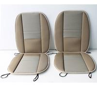 COPPIA SCHIENALI COPRI SEDILE AUTO UNIVERSALI FRESCO PAGLIA - COTONE DOUBLE-FACE