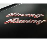 Coppia scritte "Racing" in rilievo, per Fiat uno turbo I.E