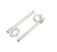 COPPIA SEMIMANUBRI APRIBILI HANDLEBARS DIAMETRO 46mm ALLUMINIO ARGENTO NUOVI