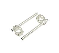 COPPIA SEMIMANUBRI HANDLEBARS DIAMETRO 41mm ALLUMINIO ARGENTO MATERIALE NUOVO