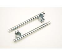 COPPIA SEMIMANUBRI IN ACCIAIO ZINCATO PER MOTO AERMACCHI DM 32 mm
