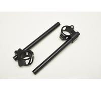 COPPIA SEMIMANUBRI IN ALLUMINIO APRIBILI NERI HANDLEBARS DIAMETRO 46mm