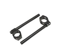 COPPIA SEMIMANUBRI MOTO ANNI 70 80 HANDLEBARS DIAMETRO 38mm IN ALLUMINIO NERO