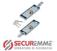 COPPIA SERRATURE PER SERRANDE SERRANDA CON CILINDRO TONDO FISSO SECUREMME 2285