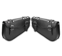 COPPIA SET 2 BORSE BISACCE LATERALI IN VERA PELLE TRIANGOLARI PORTA ATTREZZI DOCUMENTI TELAIO LATO DESTRO E LATO SINISTRO X MOTO YAMAHA XV-950 RACER | XV950R XV-950 | XV 950 XV-950-R XV-1100 VIRAGO