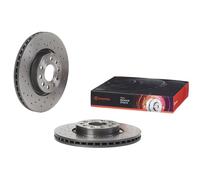 Coppia/Set 2 Dischi Freno Anteriori - Perforato/Ventilato - BREMBO 09.9772.1X