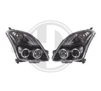 Coppia Set Fanali Fari tuning anelli angel eyes neri SWIFT 2005 -> 2010