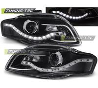 Coppia Set Fanali tuning FARI ANTERIORI A4 B7 11.04 > 3.2008 DAYLIGHT NERO