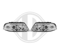 Coppia Set fari anteriori TUNING PASSAT 3BG 2000-2005 cromati ANGEL EYES LED