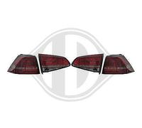 Coppia Set Fari Fanali Posteriori Tuning Golf VII 7 LED Stile GTD GTI Rossi Fumé