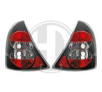 Coppia Set Fari FANALI tuning POSTERIORI CLIO 1998-2001 VETRO TRASPARENTE/NERO