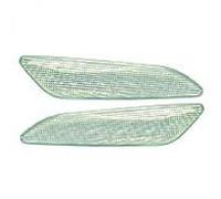Coppia set indicatori direzione gemme frecce laterali TUNING 156 97-03 bianco